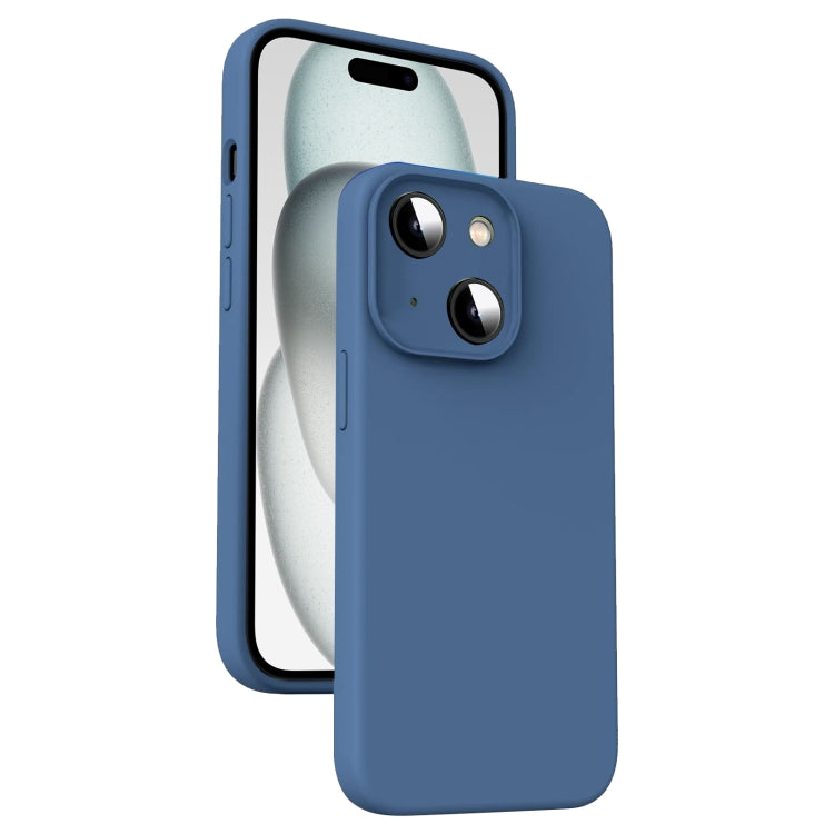 Microfiber Liquid Silicone Shockproof Phone Case, For iPhone 15 Pro, For iPhone 15 Plus, For iPhone 15, For iPhone 14 Plus