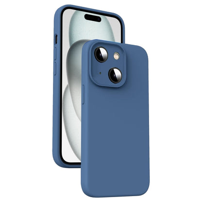 Microfiber Liquid Silicone Shockproof Phone Case, For iPhone 15 Pro, For iPhone 15 Plus, For iPhone 15, For iPhone 14 Plus