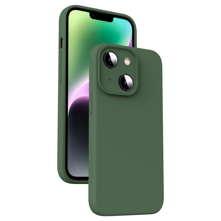 Microfiber Liquid Silicone Shockproof Phone Case, For iPhone 15 Pro, For iPhone 15 Plus, For iPhone 15, For iPhone 14 Plus