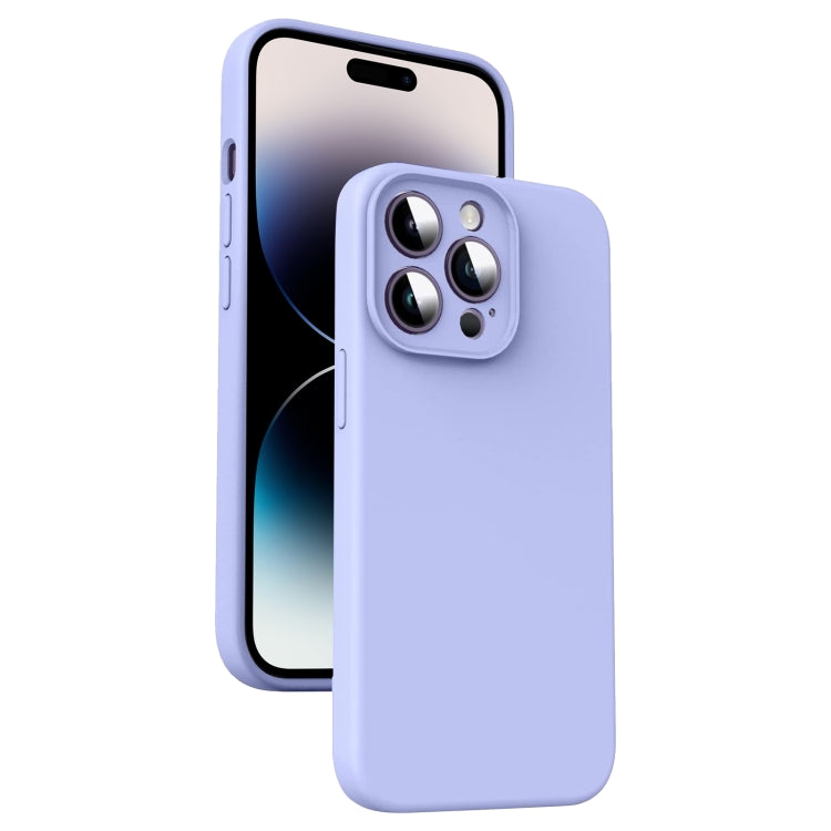 Microfiber Liquid Silicone Shockproof Phone Case, For iPhone 14, For iPhone 14 Pro, For iPhone 14 Pro Max, For iPhone 13 Pro Max