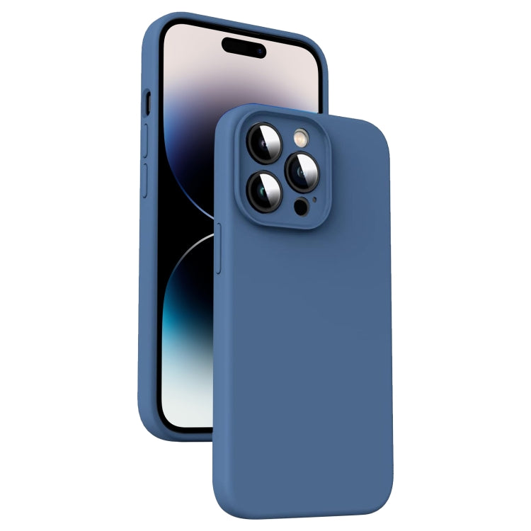 Microfiber Liquid Silicone Shockproof Phone Case, For iPhone 14, For iPhone 14 Pro, For iPhone 14 Pro Max, For iPhone 13 Pro Max