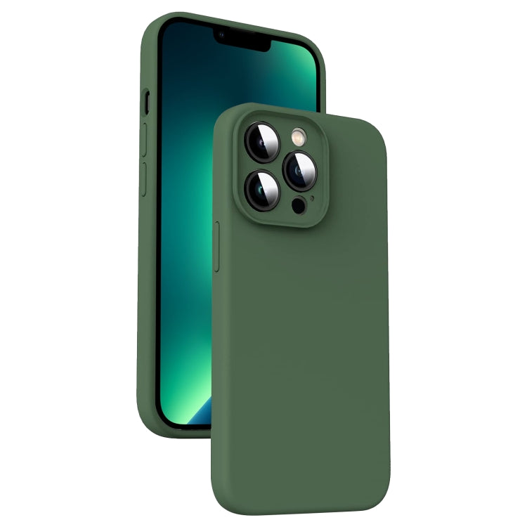 Microfiber Liquid Silicone Shockproof Phone Case, For iPhone 14, For iPhone 14 Pro, For iPhone 14 Pro Max, For iPhone 13 Pro Max