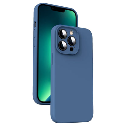 Microfiber Liquid Silicone Shockproof Phone Case, For iPhone 14, For iPhone 14 Pro, For iPhone 14 Pro Max, For iPhone 13 Pro Max