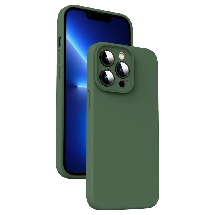 Microfiber Liquid Silicone Shockproof Phone Case, For iPhone 13 Pro, For iPhone 13, For iPhone 12, For iPhone 12 Pro Max