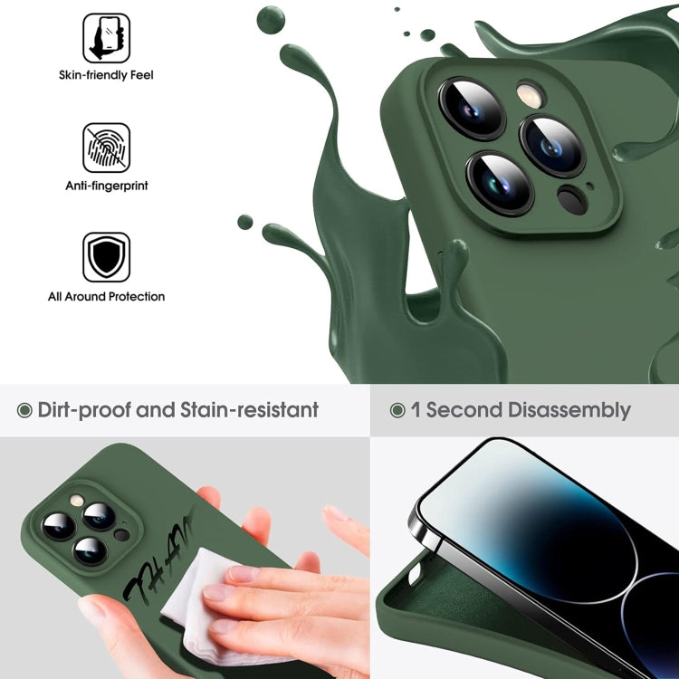Microfiber Liquid Silicone Shockproof Phone Case, For iPhone 13 Pro, For iPhone 13, For iPhone 12, For iPhone 12 Pro Max
