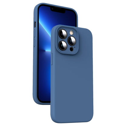 Microfiber Liquid Silicone Shockproof Phone Case, For iPhone 13 Pro, For iPhone 13, For iPhone 12, For iPhone 12 Pro Max