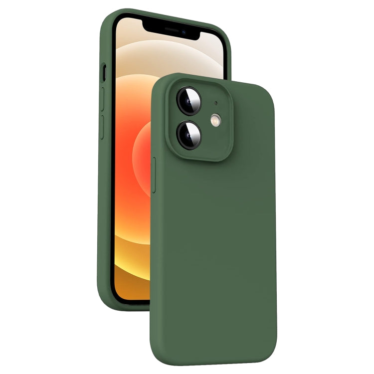 Microfiber Liquid Silicone Shockproof Phone Case, For iPhone 13 Pro, For iPhone 13, For iPhone 12, For iPhone 12 Pro Max