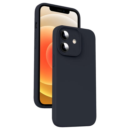 Microfiber Liquid Silicone Shockproof Phone Case, For iPhone 13 Pro, For iPhone 13, For iPhone 12, For iPhone 12 Pro Max