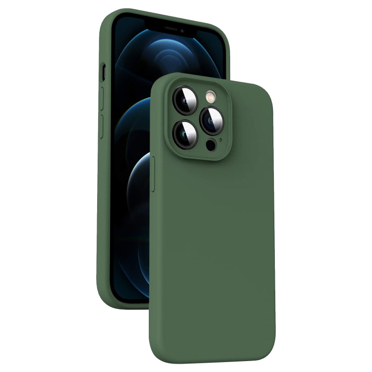 Microfiber Liquid Silicone Shockproof Phone Case, For iPhone 13 Pro, For iPhone 13, For iPhone 12, For iPhone 12 Pro Max