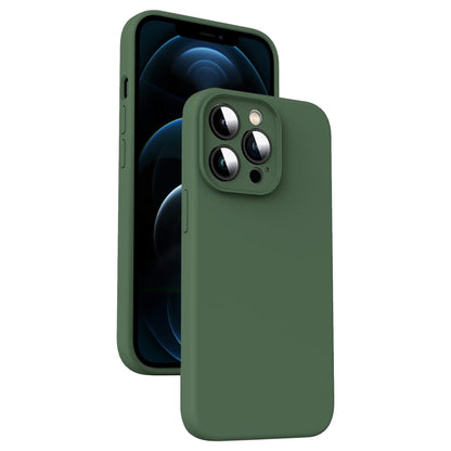 Microfiber Liquid Silicone Shockproof Phone Case, For iPhone 13 Pro, For iPhone 13, For iPhone 12, For iPhone 12 Pro Max