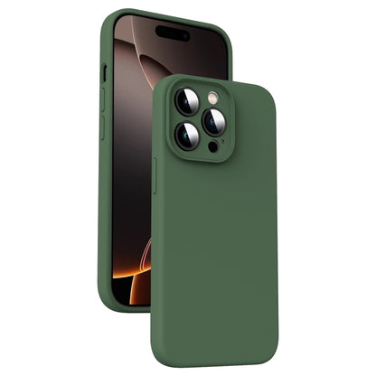 Microfiber Liquid Silicone Shockproof Phone Case, For iPhone 16 Pro, For iPhone 16 Plus, For iPhone 16, For iPhone 15 Pro Max