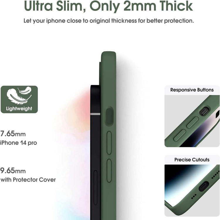 Microfiber Liquid Silicone Shockproof Phone Case, For iPhone 16 Pro, For iPhone 16 Plus, For iPhone 16, For iPhone 15 Pro Max