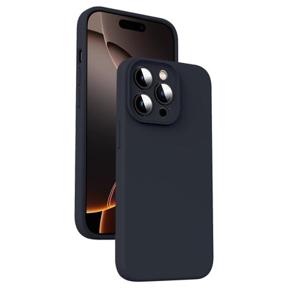 Microfiber Liquid Silicone Shockproof Phone Case, For iPhone 16 Pro, For iPhone 16 Plus, For iPhone 16, For iPhone 15 Pro Max