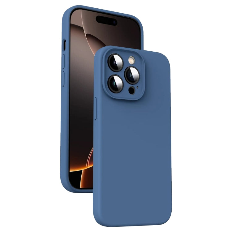 Microfiber Liquid Silicone Shockproof Phone Case, For iPhone 16 Pro, For iPhone 16 Plus, For iPhone 16, For iPhone 15 Pro Max