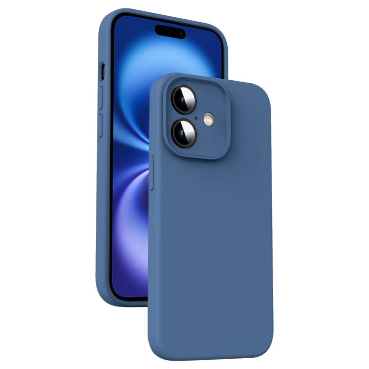 Microfiber Liquid Silicone Shockproof Phone Case, For iPhone 16 Pro, For iPhone 16 Plus, For iPhone 16, For iPhone 15 Pro Max