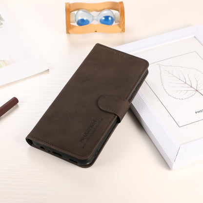 KHAZNEH Matte Texture Leather Phone Case