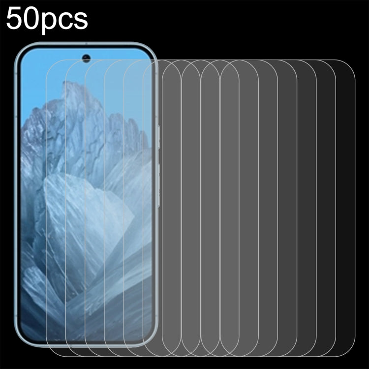 50pcs 0.26mm 9H 2.5D Tempered Glass Film