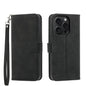 Dierfeng Dream Line TPU Hybrid PU Leather Phone Case, For iPhone 16, For iPhone 15 Pro Max, For iPhone 15 Pro, For iPhone 15 Plus