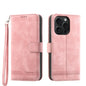 Dierfeng Dream Line TPU Hybrid PU Leather Phone Case, For iPhone 16, For iPhone 15 Pro Max, For iPhone 15 Pro, For iPhone 15 Plus