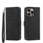 Dierfeng Dream Line TPU Hybrid PU Leather Phone Case, For iPhone 16e, For iPhone 16 Pro Max, For iPhone 16 Pro, For iPhone 16 Plus