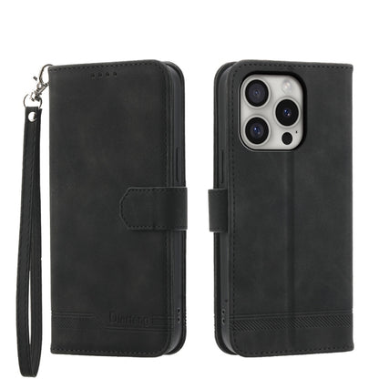 Dierfeng Dream Line TPU Hybrid PU Leather Phone Case, For iPhone 16e, For iPhone 16 Pro Max, For iPhone 16 Pro, For iPhone 16 Plus