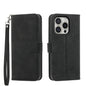 Dierfeng Dream Line TPU Hybrid PU Leather Phone Case, For iPhone 16e, For iPhone 16 Pro Max, For iPhone 16 Pro, For iPhone 16 Plus