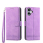 Dierfeng Dream Line TPU Hybrid PU Leather Phone Case, For iPhone 16e, For iPhone 16 Pro Max, For iPhone 16 Pro, For iPhone 16 Plus