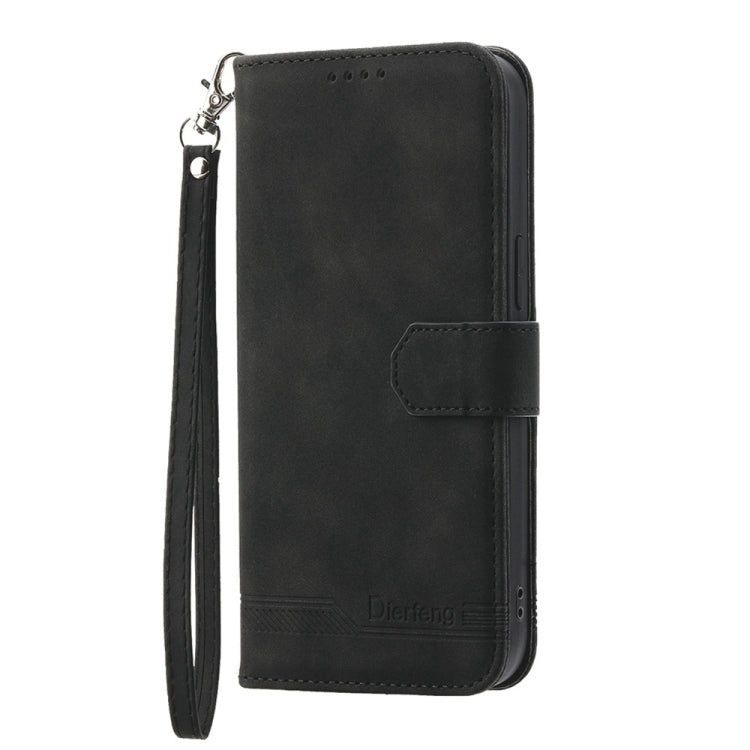 Dierfeng Dream Line TPU Hybrid PU Leather Phone Case, For iPhone 17e / 16e, For iPhone 18 Pro Max / 17 Pro Max, For iPhone 18 Pro / 17 Pro, For iPhone 17