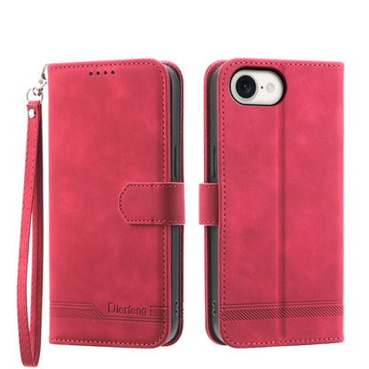Dierfeng Dream Line TPU Hybrid PU Leather Phone Case, For iPhone 17e / 16e, For iPhone 18 Pro Max / 17 Pro Max, For iPhone 18 Pro / 17 Pro, For iPhone 17