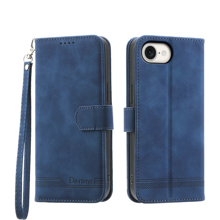 Dierfeng Dream Line TPU Hybrid PU Leather Phone Case, For iPhone 17e / 16e, For iPhone 18 Pro Max / 17 Pro Max, For iPhone 18 Pro / 17 Pro, For iPhone 17