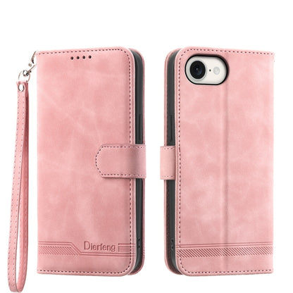 Dierfeng Dream Line TPU Hybrid PU Leather Phone Case, For iPhone 17e / 16e, For iPhone 18 Pro Max / 17 Pro Max, For iPhone 18 Pro / 17 Pro, For iPhone 17