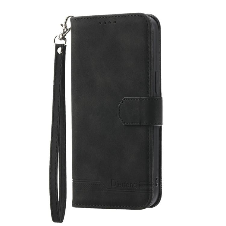 Dierfeng Dream Line TPU Hybrid PU Leather Phone Case, For iPhone 17 Pro Max, For iPhone 17 Pro, For iPhone 17, For iPhone Air