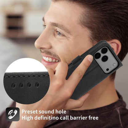 Dierfeng Dream Line TPU Hybrid PU Leather Phone Case, For iPhone 17 Pro Max, For iPhone 17 Pro, For iPhone 17, For iPhone Air