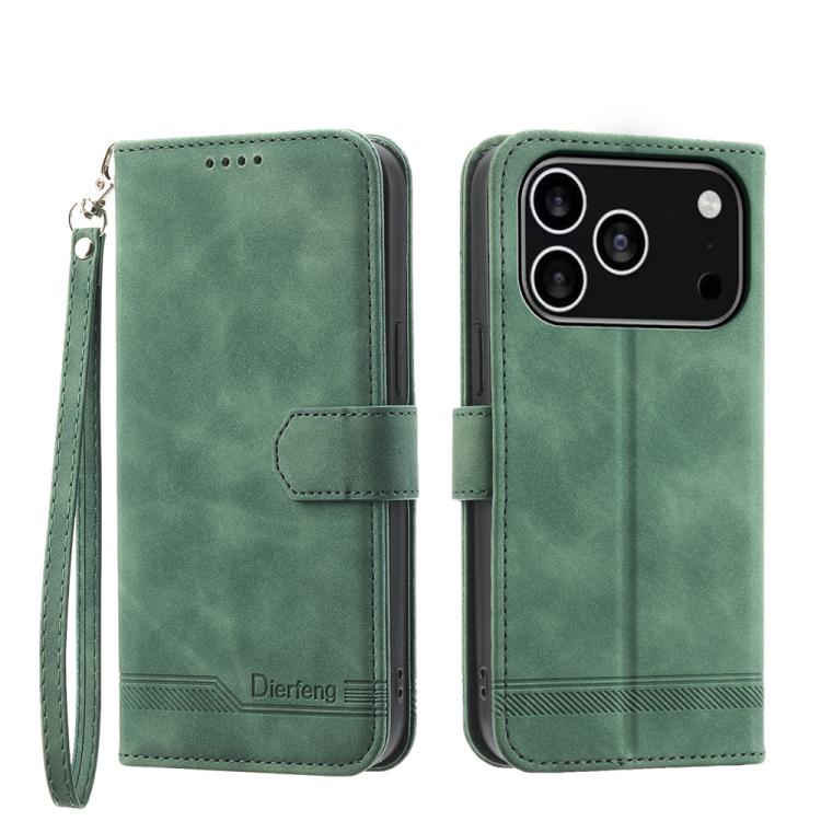 Dierfeng Dream Line TPU Hybrid PU Leather Phone Case, For iPhone 17e / 16e, For iPhone 18 Pro Max / 17 Pro Max, For iPhone 18 Pro / 17 Pro, For iPhone 17