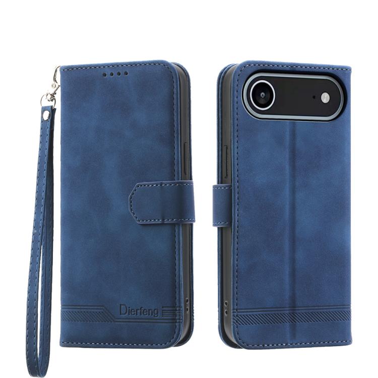 Dierfeng Dream Line TPU Hybrid PU Leather Phone Case, For iPhone 17 Pro Max, For iPhone 17 Pro, For iPhone 17, For iPhone Air