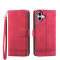 Dierfeng Dream Line TPU Hybrid PU Leather Phone Case, For iPhone 17e / 16e, For iPhone 18 Pro Max / 17 Pro Max, For iPhone 18 Pro / 17 Pro, For iPhone 17