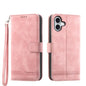 Dierfeng Dream Line TPU Hybrid PU Leather Phone Case, For iPhone 17 Pro Max, For iPhone 17 Pro, For iPhone 17, For iPhone Air