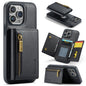 DG.MING M5 Series Zip RFID Multi Card Detachable Leather Phone Case, For iPhone 16, For iPhone 14 Pro Max, For iPhone 15 Pro Max, For iPhone 15 Pro