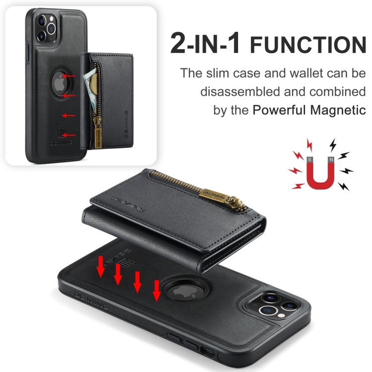 DG.MING M5 Series Zip RFID Multi Card Detachable Leather Phone Case