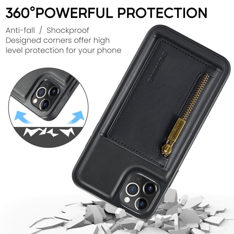 DG.MING M5 Series Zip RFID Multi Card Detachable Leather Phone Case