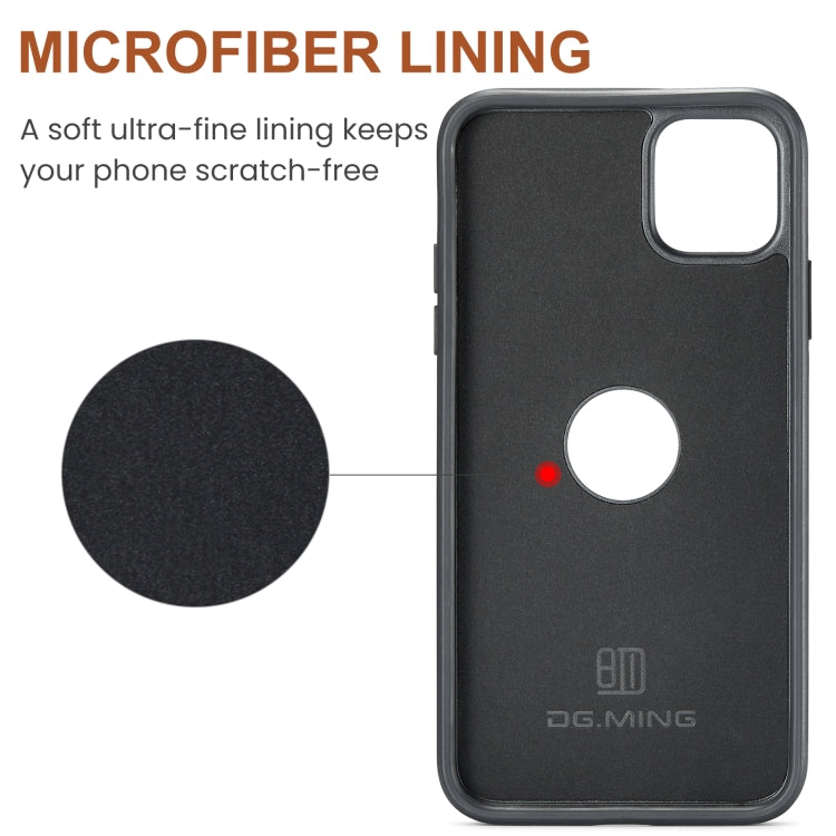 DG.MING M5 Series Zip RFID Multi Card Detachable Leather Phone Case