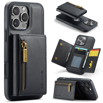 DG.MING M5 Series Zip RFID Multi Card Detachable Leather Phone Case, For iPhone Air, For iPhone 16 Pro Max, For iPhone 16 Pro, For iPhone 16 Plus