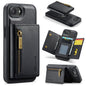 DG.MING M5 Series Zip RFID Multi Card Detachable Leather Phone Case, For iPhone 17e / 16e, For iPhone 17 Pro Max, For iPhone 17 Pro, For iPhone 17