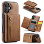 DG.MING M5 Series Zip RFID Multi Card Detachable Leather Phone Case, For iPhone 17e / 16e, For iPhone 17 Pro Max, For iPhone 17 Pro, For iPhone 17