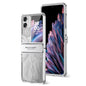 Angel Wings Electroplated Frosted Phone Case, For OPPO Find N3 Flip, For OPPO Find N2 Flip