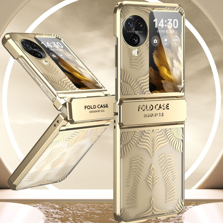 Angel Wings Electroplated Frosted Phone Case, For OPPO Find N3 Flip, For OPPO Find N2 Flip