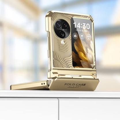 Angel Wings Electroplated Frosted Phone Case, For OPPO Find N3 Flip, For OPPO Find N2 Flip