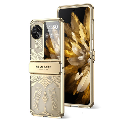 Angel Wings Electroplated Frosted Phone Case, For OPPO Find N3 Flip, For OPPO Find N2 Flip