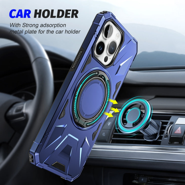 MagSafe Magnetic Shockproof Phone Case with Ring Holder, For iPhone 15 Pro, For iPhone 15 Plus, For iPhone 15