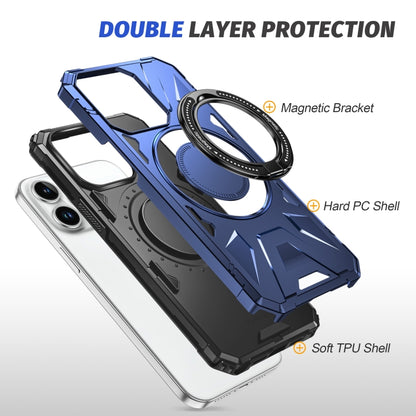 MagSafe Magnetic Shockproof Phone Case with Ring Holder, For iPhone 15 Pro, For iPhone 15 Plus, For iPhone 15